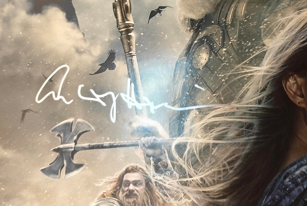 Portman, Hopkins, Hemsworth, Hiddleston 4x Signed Thor: Dark World Original Double-Sided Poster