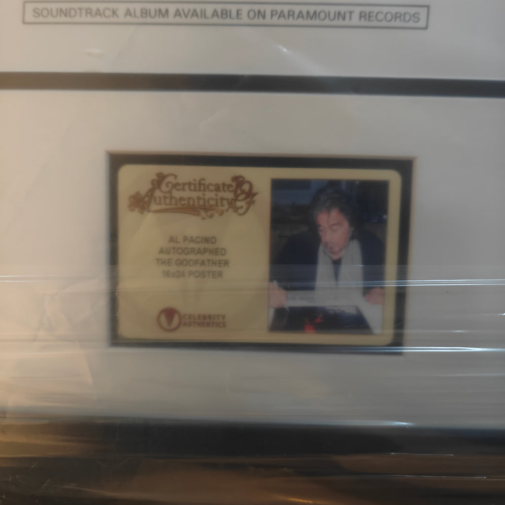 Al Pacino Signed 16x24 Godfather Poster in 33x23 Studio-Grade Frame