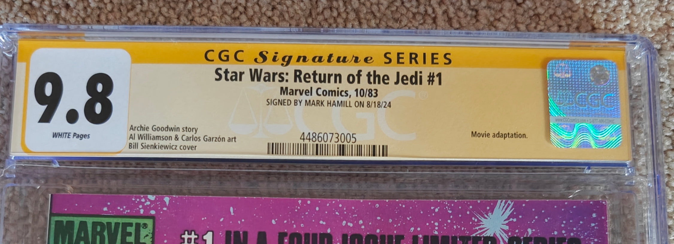 Mark Hamill Signed Star Wars: Return of the Jedi #1 (1983) – CGC 9.8 Signature Series | Ultra-Rare High-Grade Comic