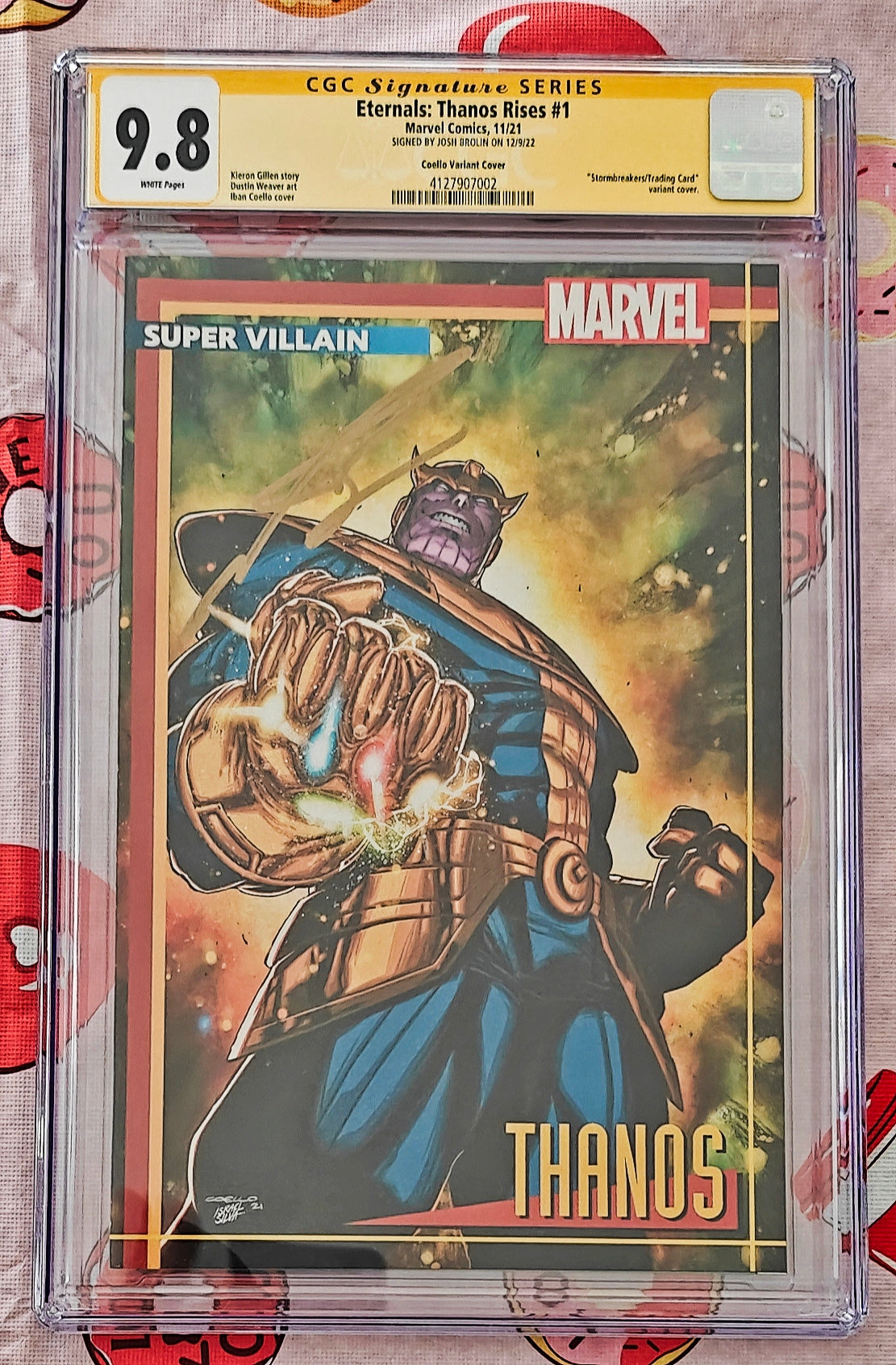 Josh Brolin Signed CGC Signature Series 9.8 Eternals: Thanos Rises #1 (2021) Marvel