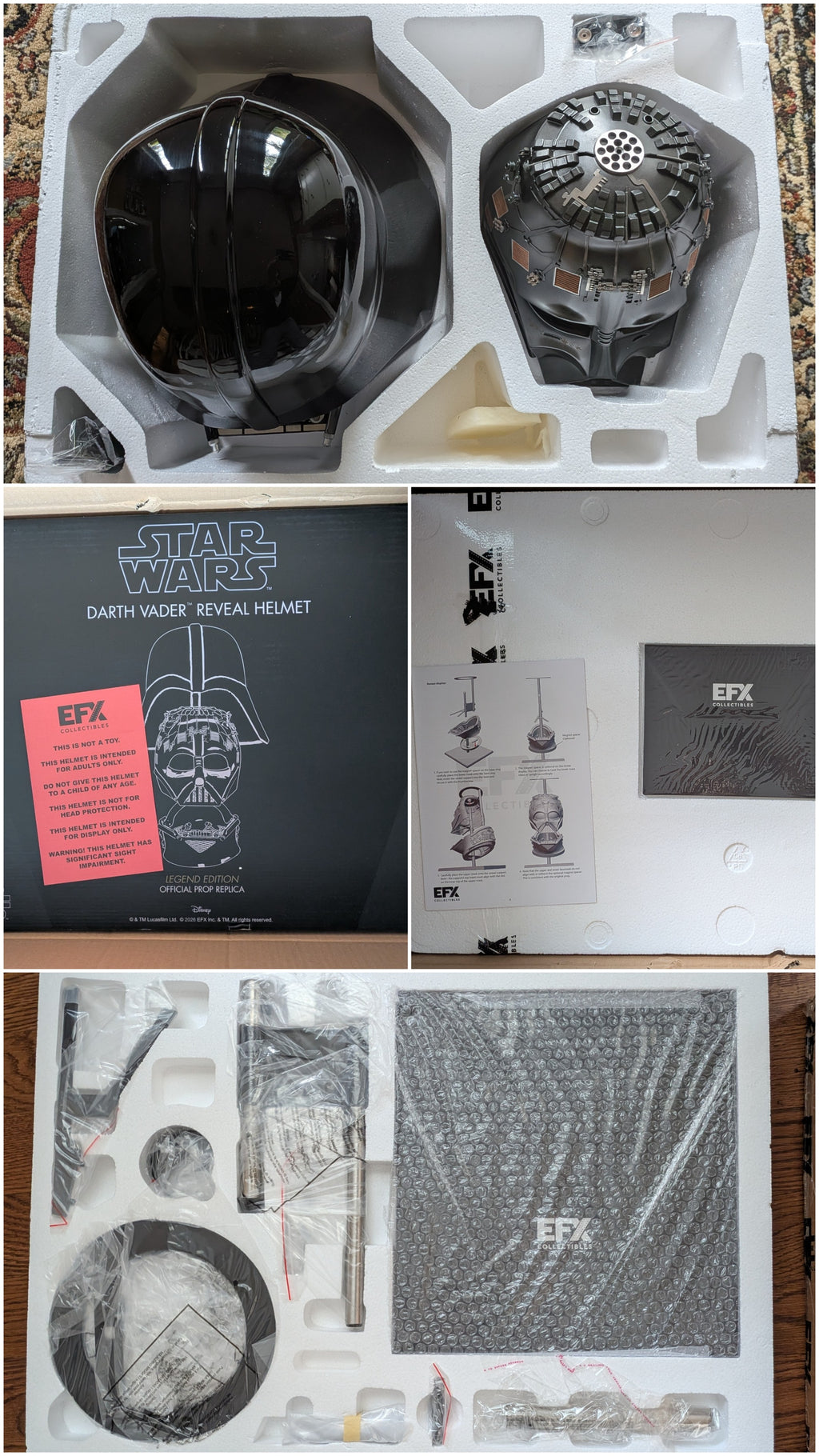 EFX Collectibles Darth Vader Reveal Helmet Legend Edition & Reveal Lightsaber Signature Edition - Set (Extremely Rare)