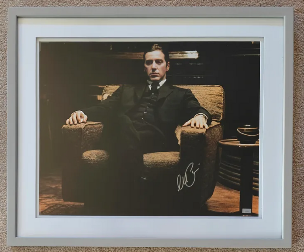 Al Pacino Signed 16x20 Photo as Michael Corleone from The Godfather Part II in 20x24 Gallery-Ready Frame