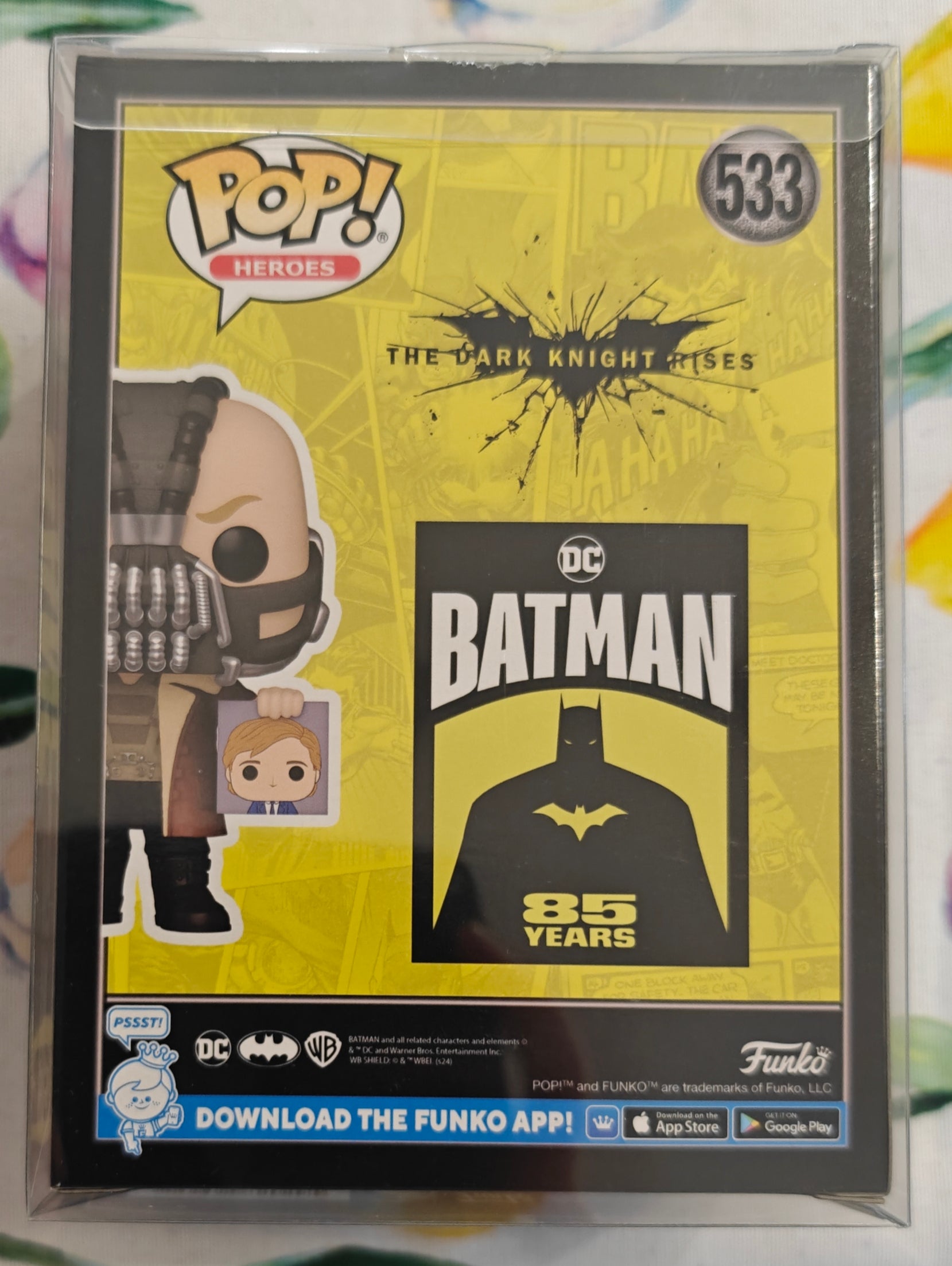 Tom Hardy Signed The Dark Knight Rises Bane Funko Pop Target Exclusive #533