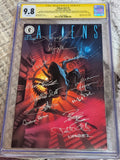 Sigourney Weaver, Bill Paxton, Lance Henriksen +9 Cast-Signed Dark Horse Comics Aliens #v2 #1 (1989) CGC Signature Series 9.8