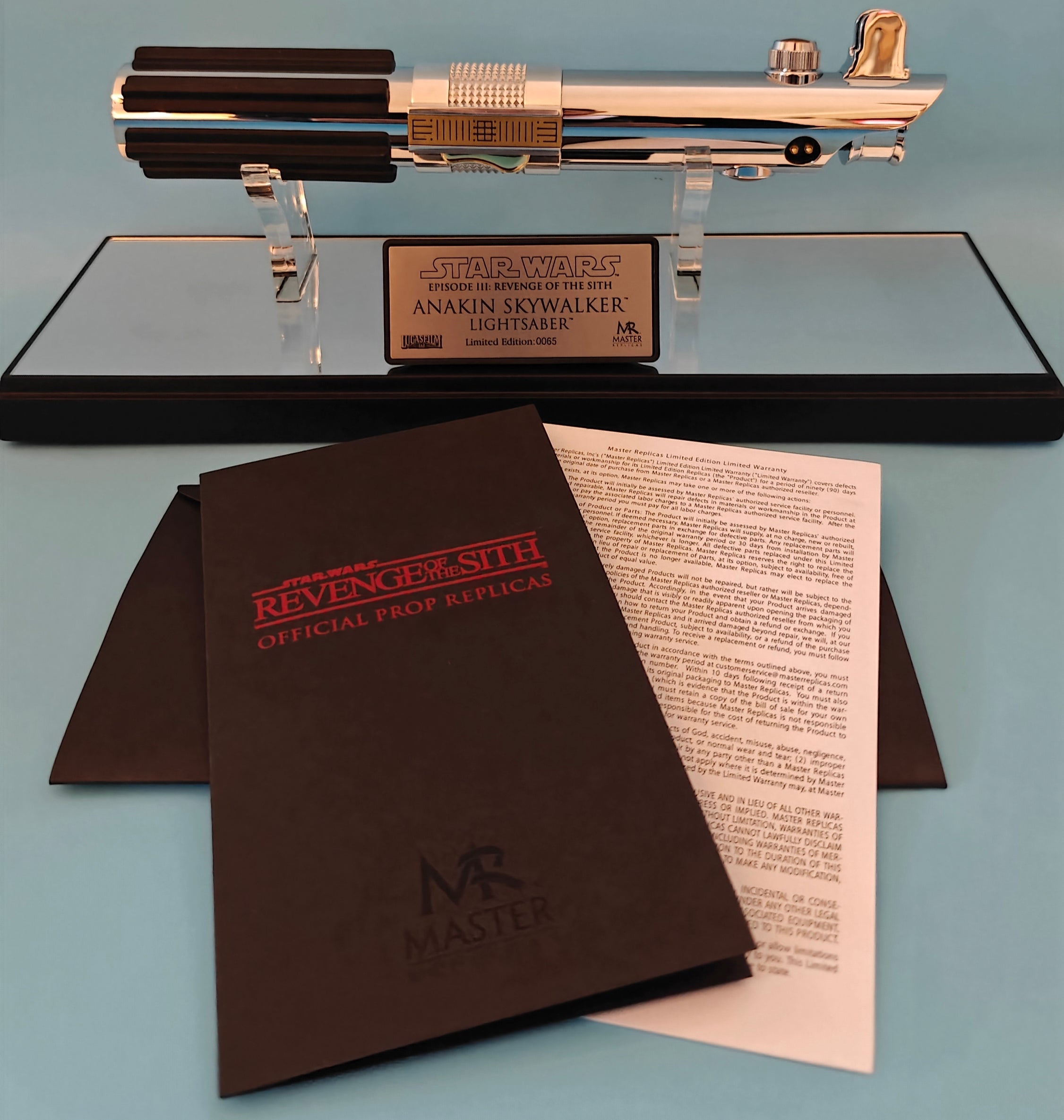 Master Replicas Star Wars Anakin Skywalker Lightsaber Revenge of the Sith SW-131 Limited Edition Prop Replica