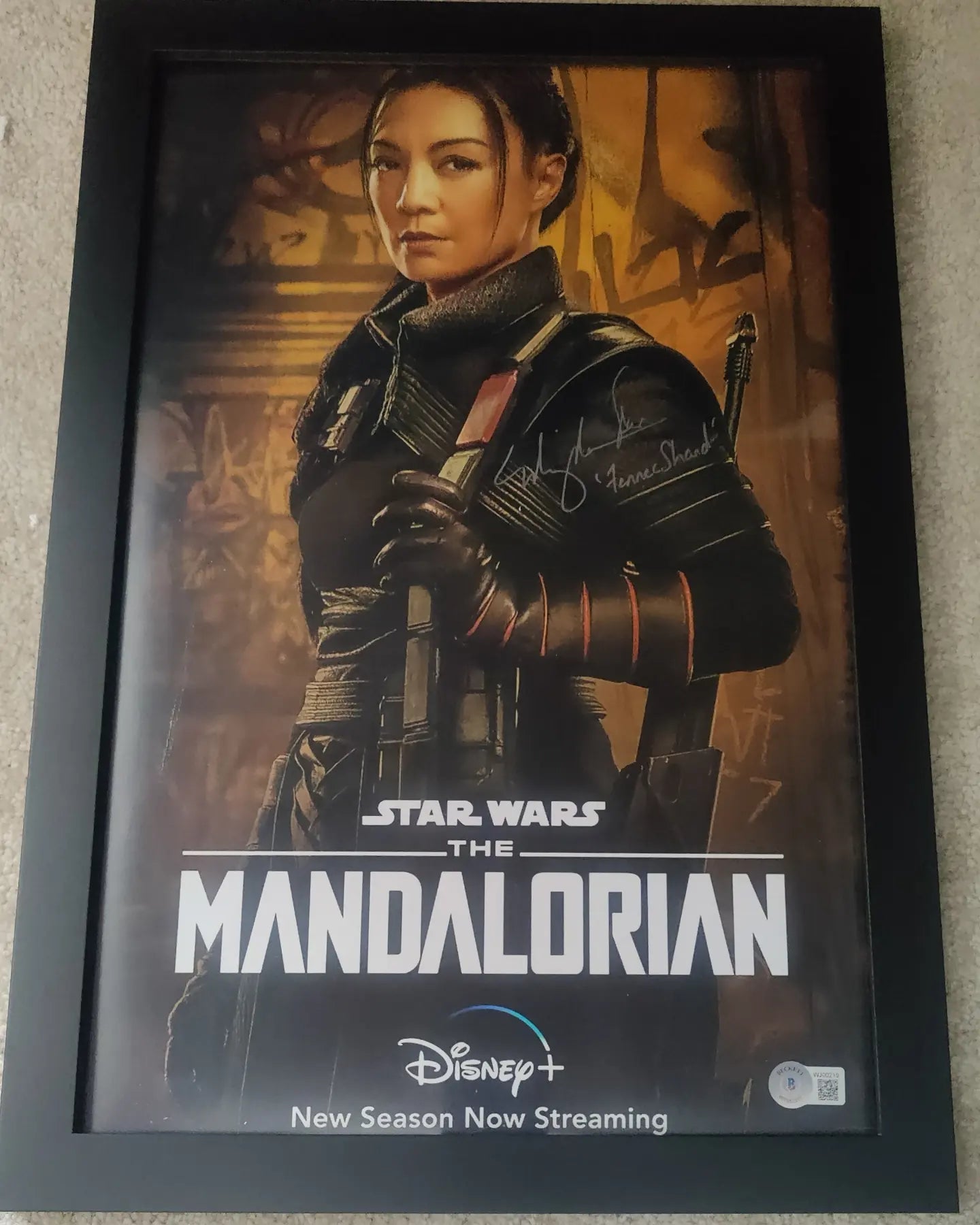 Ming-Na Wen Signed 11x17 Photo as Fennec Shand from Star Wars The Mandalorian Series