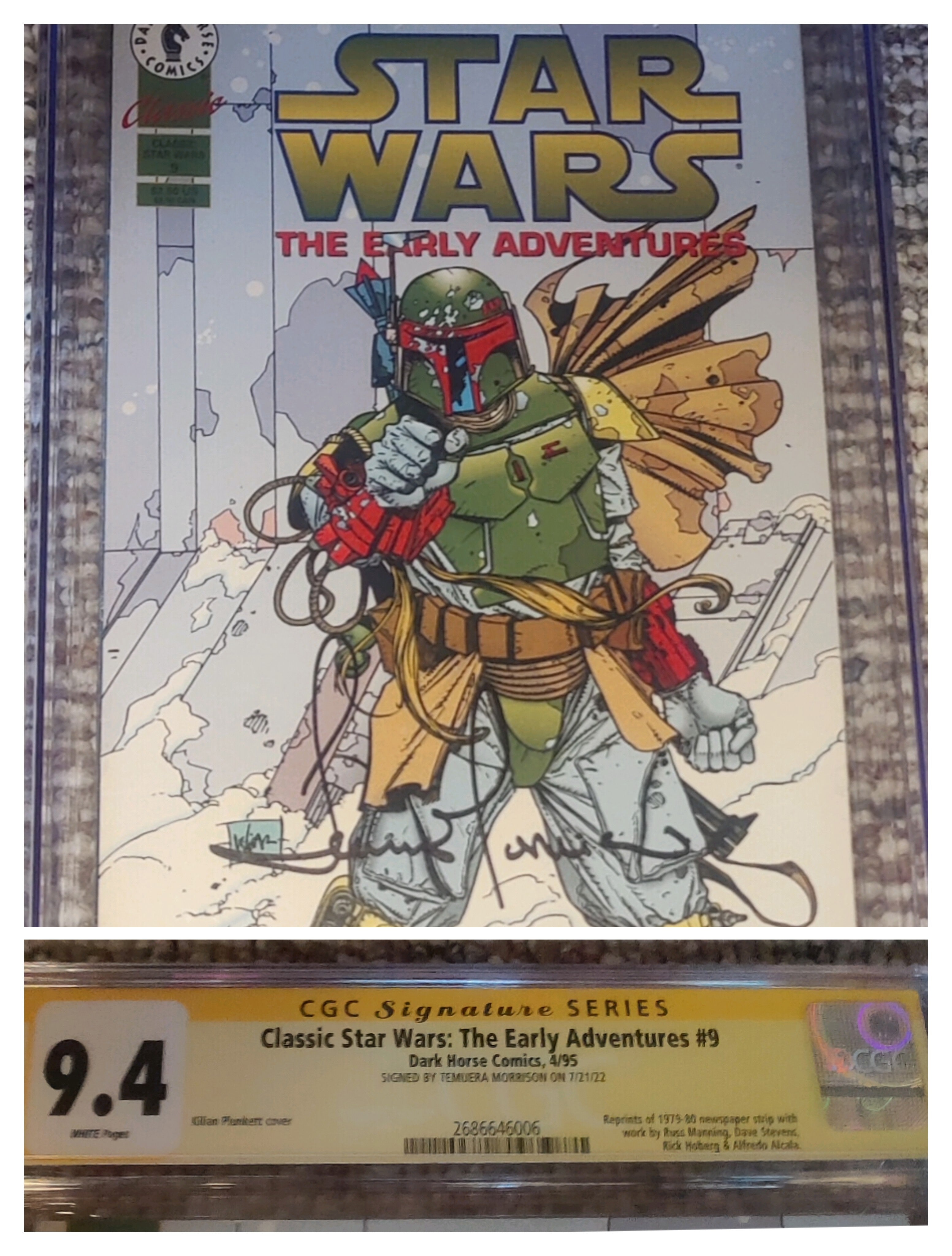 Temuera Morrison Signed CGC 9.4 SS Classic Star Wars: The Early Adventures #9 (1995) - Dark Horse Comics