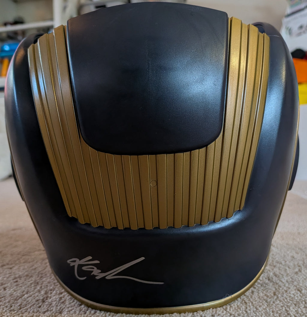Chris Pratt, Samuel L. Jackson, Paul Rudd, Paul Bettany & Karen Gillan Signed Marvel Legends Star-Lord Helmet – Multi-Signed MCU Prop Replica