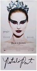 Natalie Portman Signed 27x40 Black Swan Poster - SWAU Verified