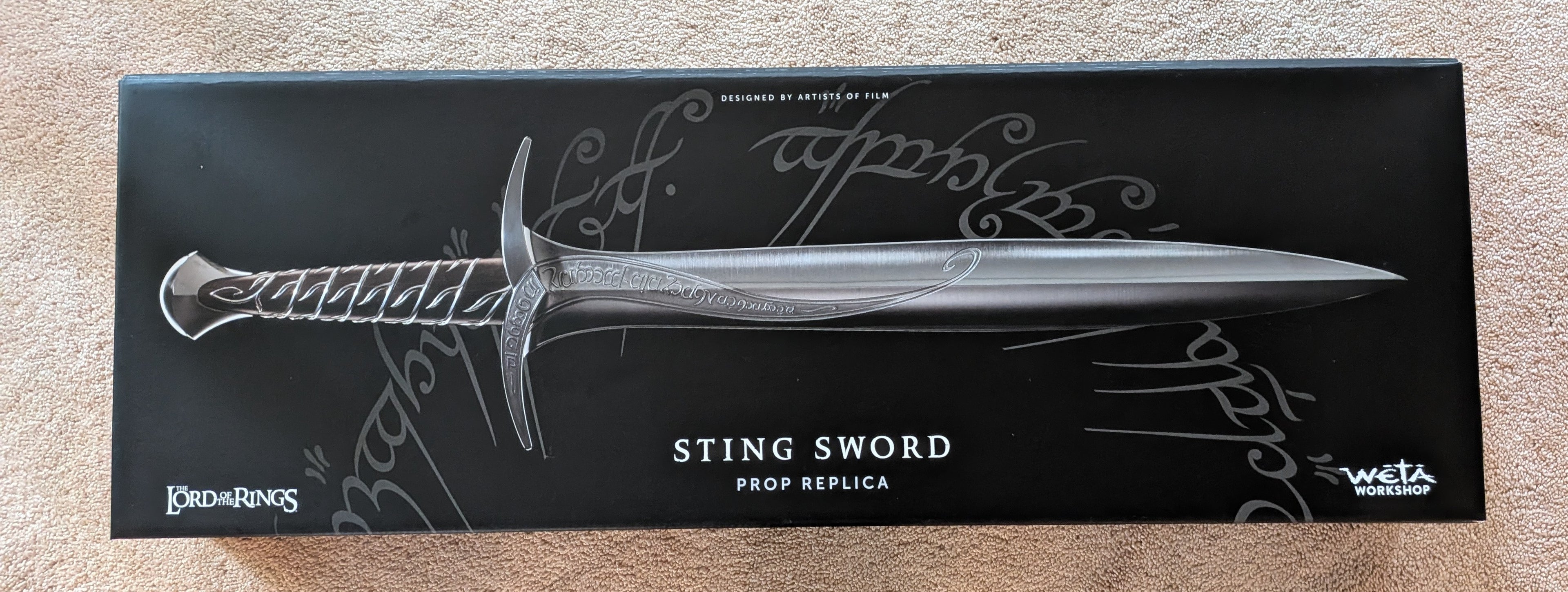 Multi-Signed Wētā Workshop x FAN EXPO Exclusive – 25th Anniversary Lord of the Rings 1:1 Scale Sting Sword Replica Limited Edition