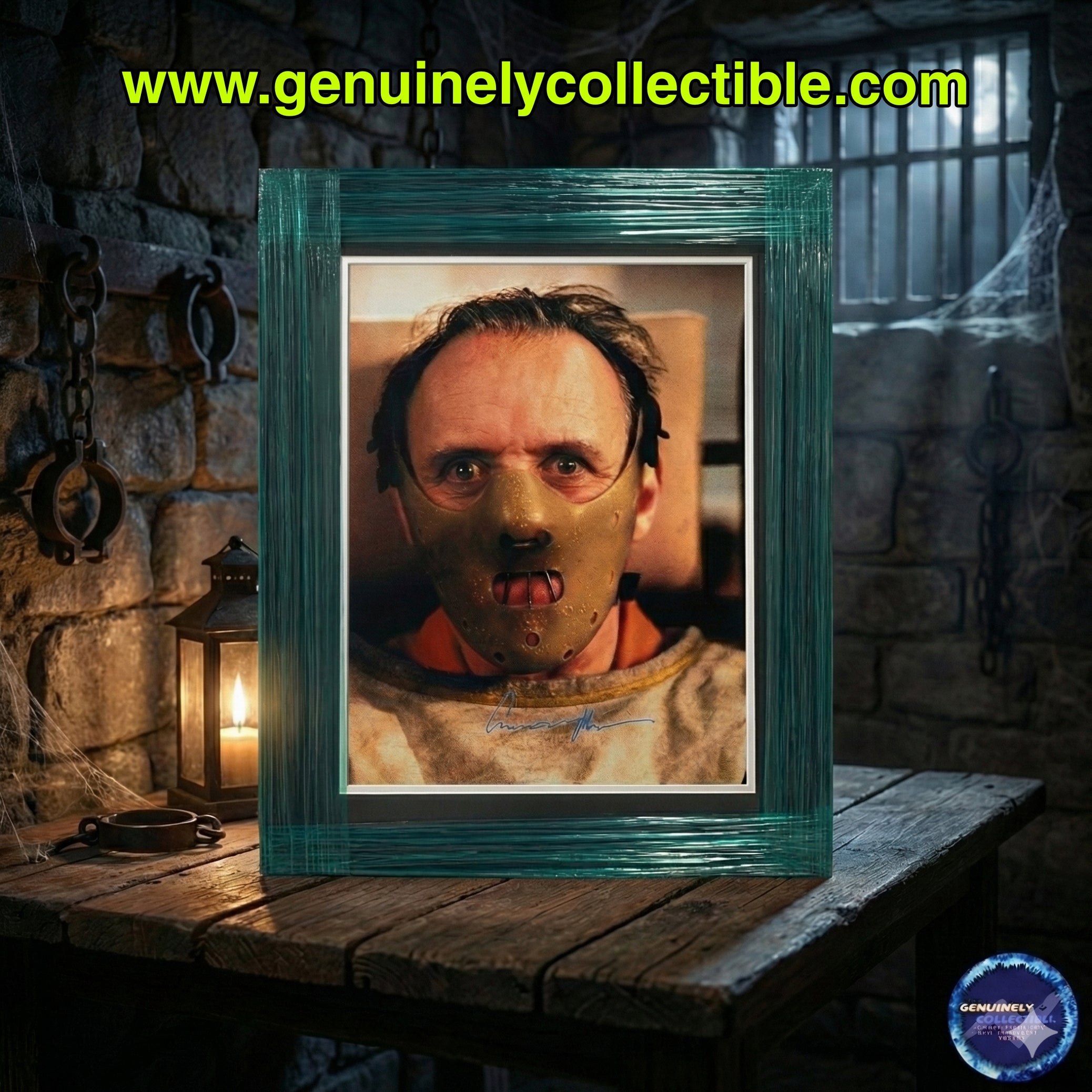 The Face of Fear: Sir Anthony Hopkins Signed "Silence of the Lambs" 16x20 Custom Museum-Ready Framed Display