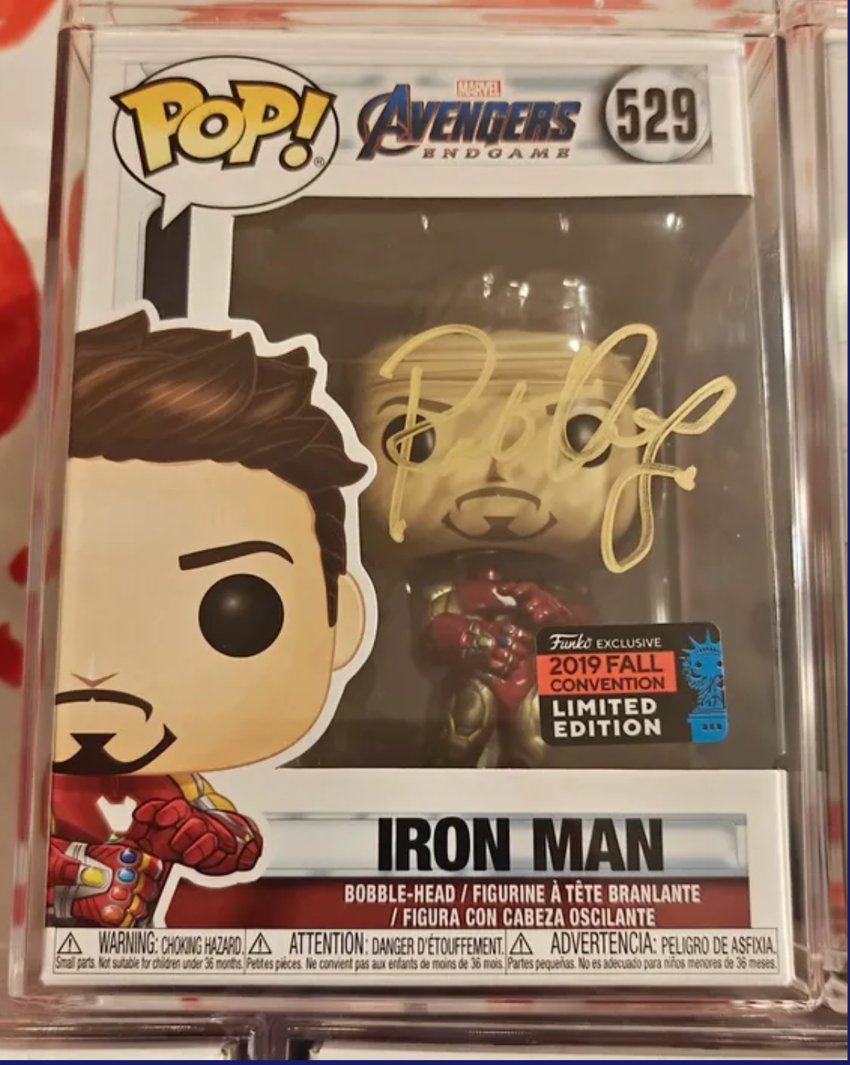 6x Downey Jr Brolin Hemsworth Evans + 2 Signed Marvel Avengers Endgame Funko Pop Set