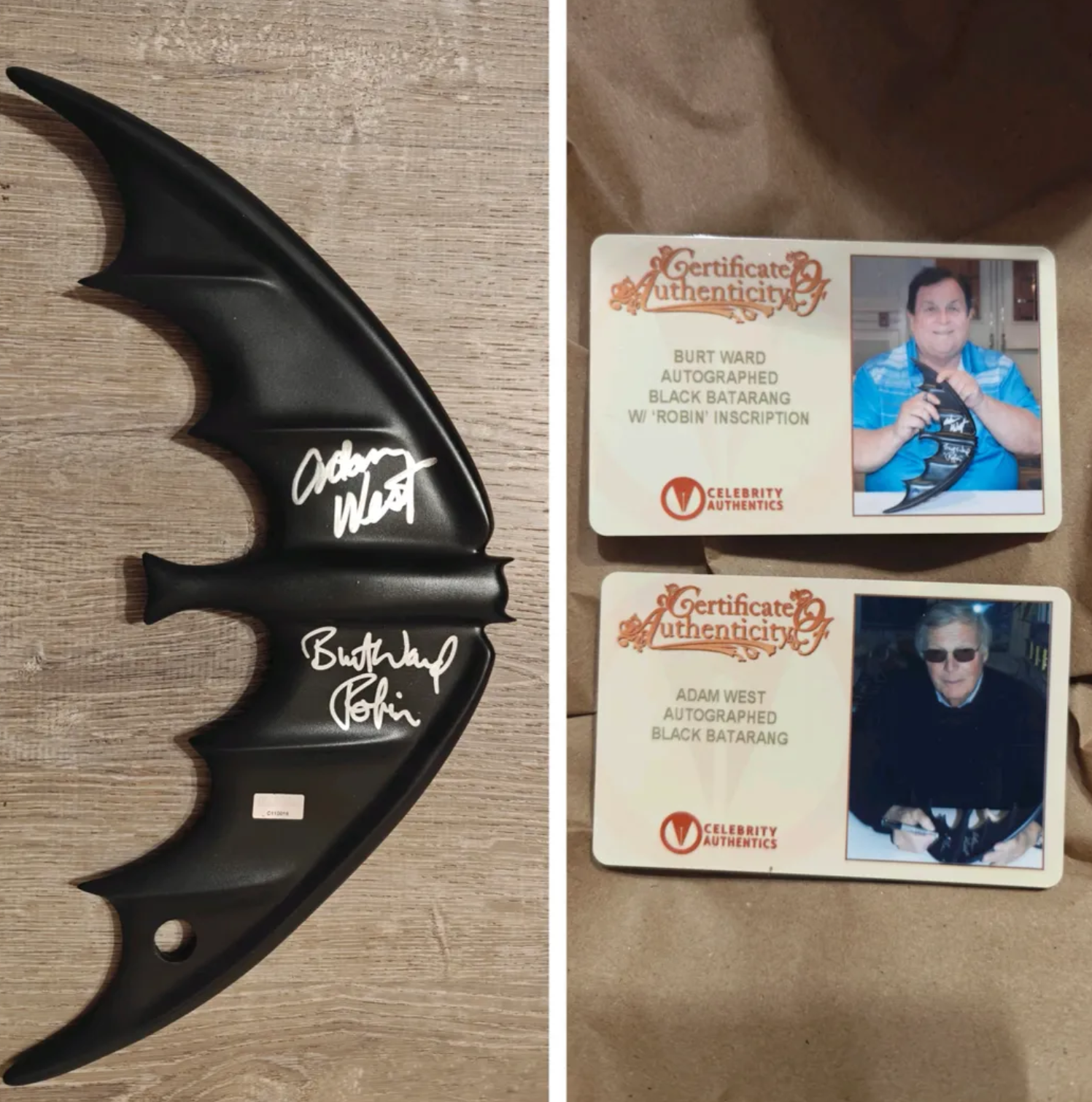 Batman: Legendary Batarang Autographed Prop Replica Collection — 1:1 Scale — Celebrity Authentics Certified