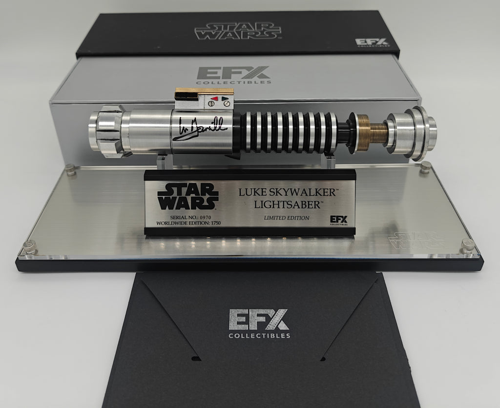Mark Hamill Signed EFX Luke Skywalker Lightsaber Prop Replica Limited Edition - The Mandalorian