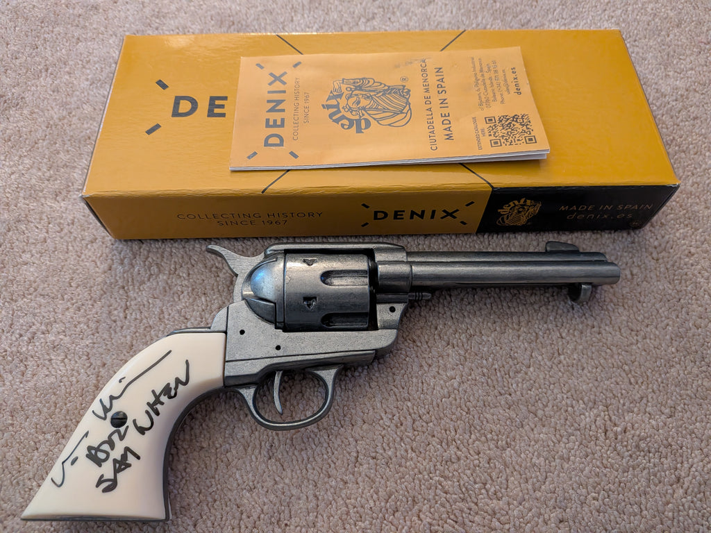Val Kilmer Signed Doc Holliday “Quick Draw” Revolver Prop Replica – “Say When” Inscription | Tombstone 1:1 Full-size Collectible