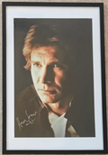 Harrison Ford Signed 20x30 Star Wars Han Solo Photo in 24x36 Matted Frame