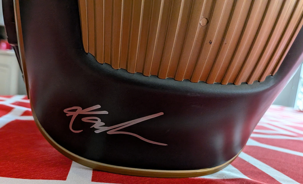 Chris Pratt, Kurt Russell, Samuel L. Jackson, Paul Rudd, Paul Bettany & Karen Gillan Signed Marvel Legends Star-Lord Helmet – Multi-Signed MCU Prop Replica