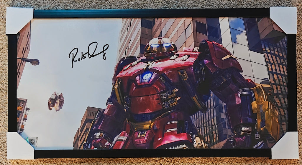 Robert Downey Jr. Signed 10x20 Iron Man Hulkbuster Avengers Photo