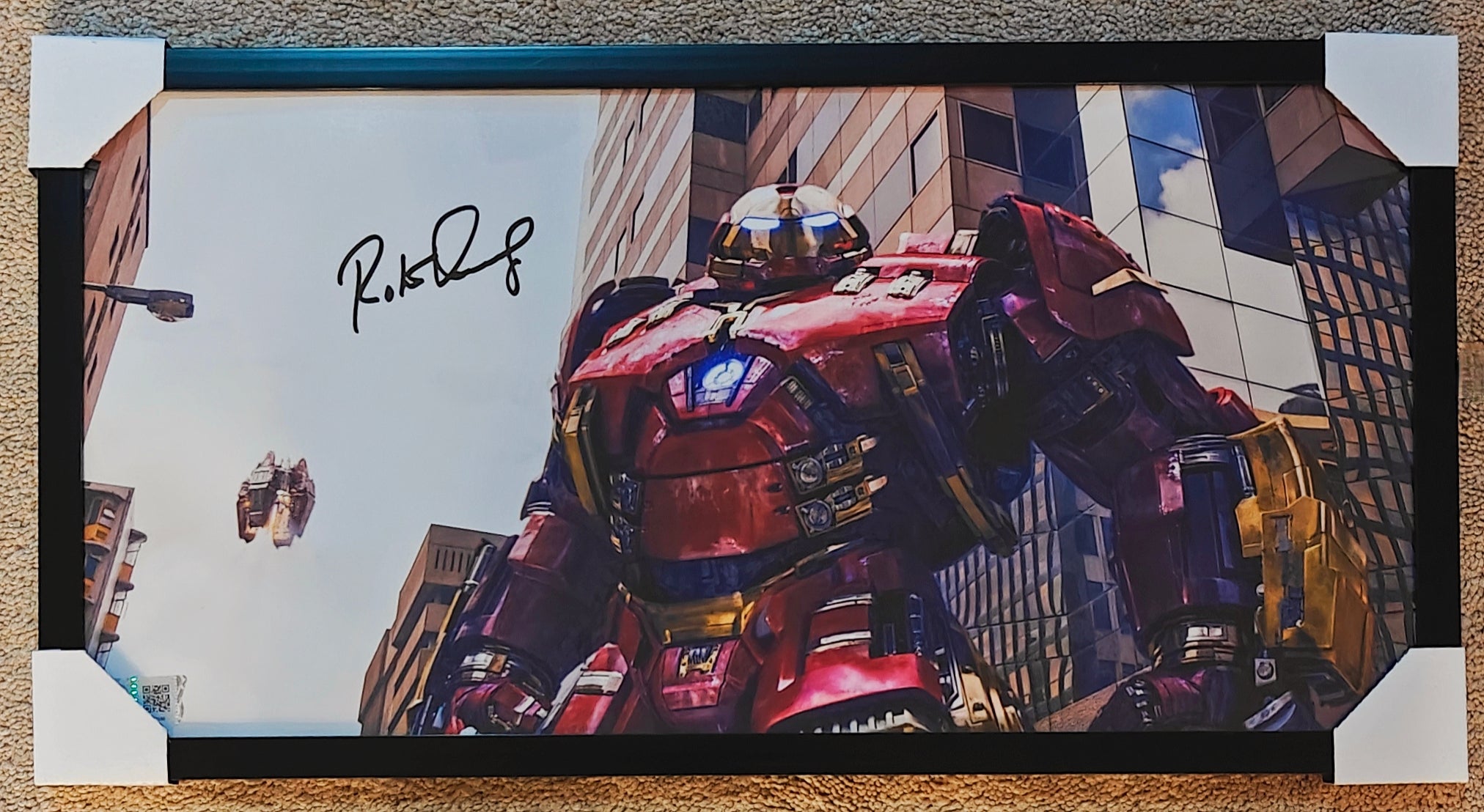 Robert Downey Jr. Signed 10x20 Iron Man Hulkbuster Avengers Photo