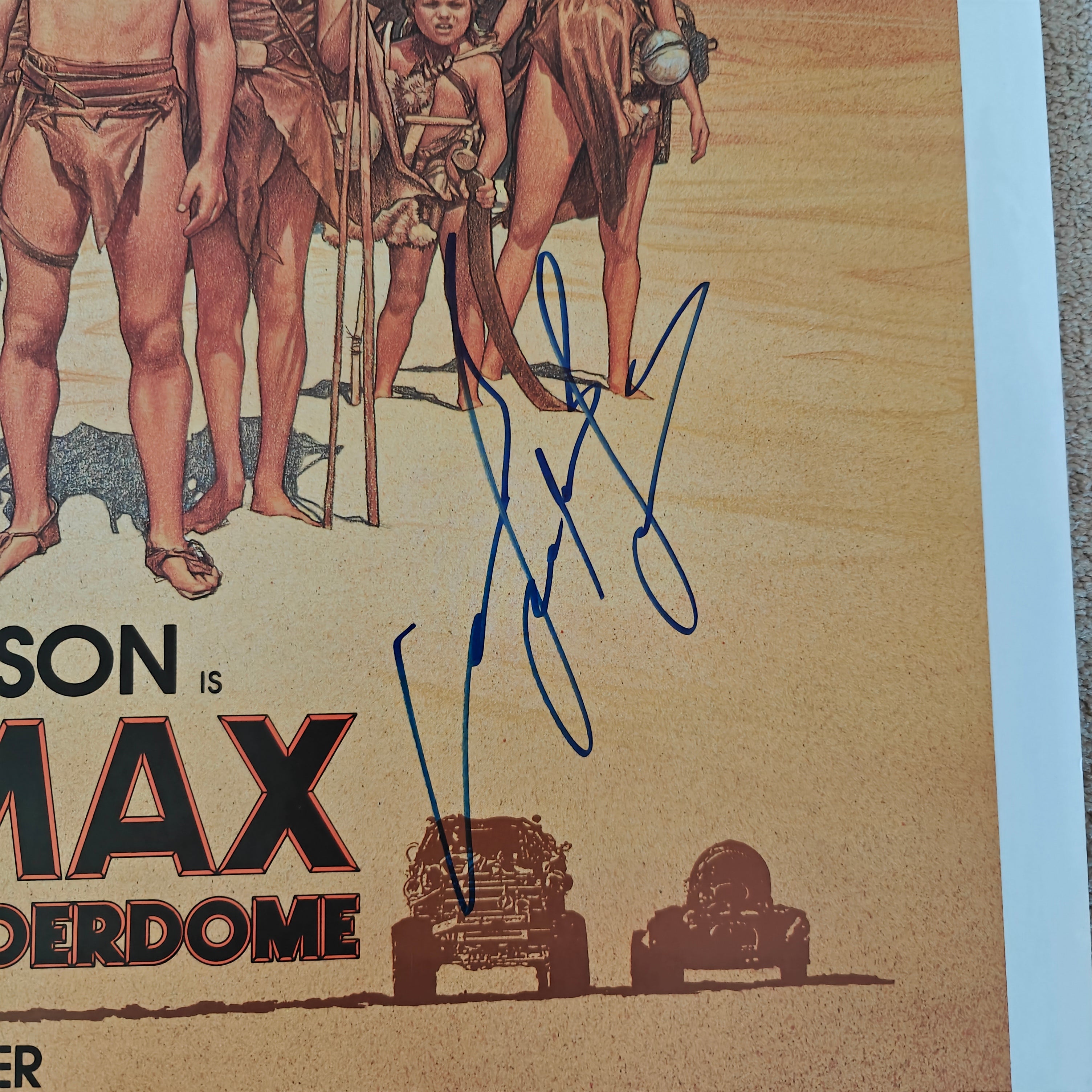 Mel Gibson Signed Original Single-Sided Mad Max Beyond Thunderdome 27x41 Movie Poster