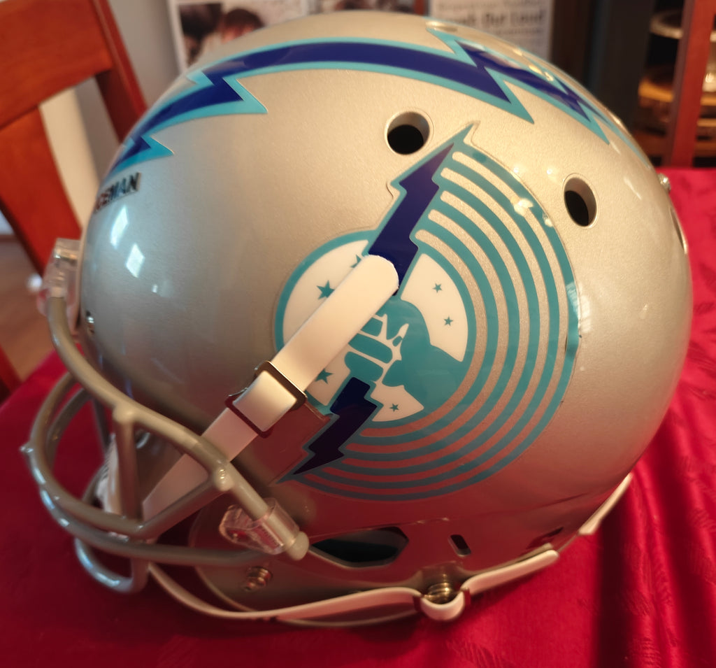 Val Kilmer Signed/Inscribed Top Gun Iceman Aviator Football Helmet 1/1 JSA + Celebrity Authentics