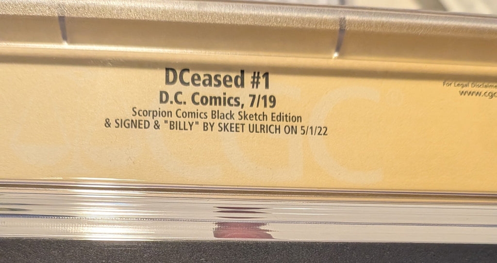 DCeased #1 Custom Scream Ghostface Original Sketch Cover CGC 9.8 Signature Series | Neve Campbell, Skeet Ulrich, Matthew Lillard & Jamie Kennedy 1 of 1