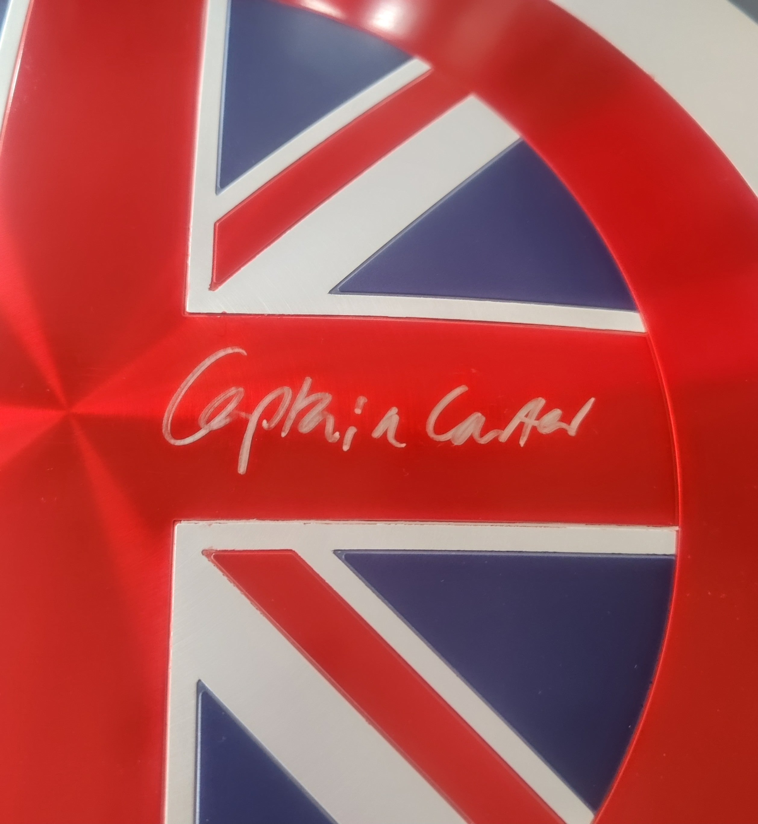 Hayley Atwell Signed Marvel Hero Relic: Exclusive Limited Release - Captain Carter Metal Shield