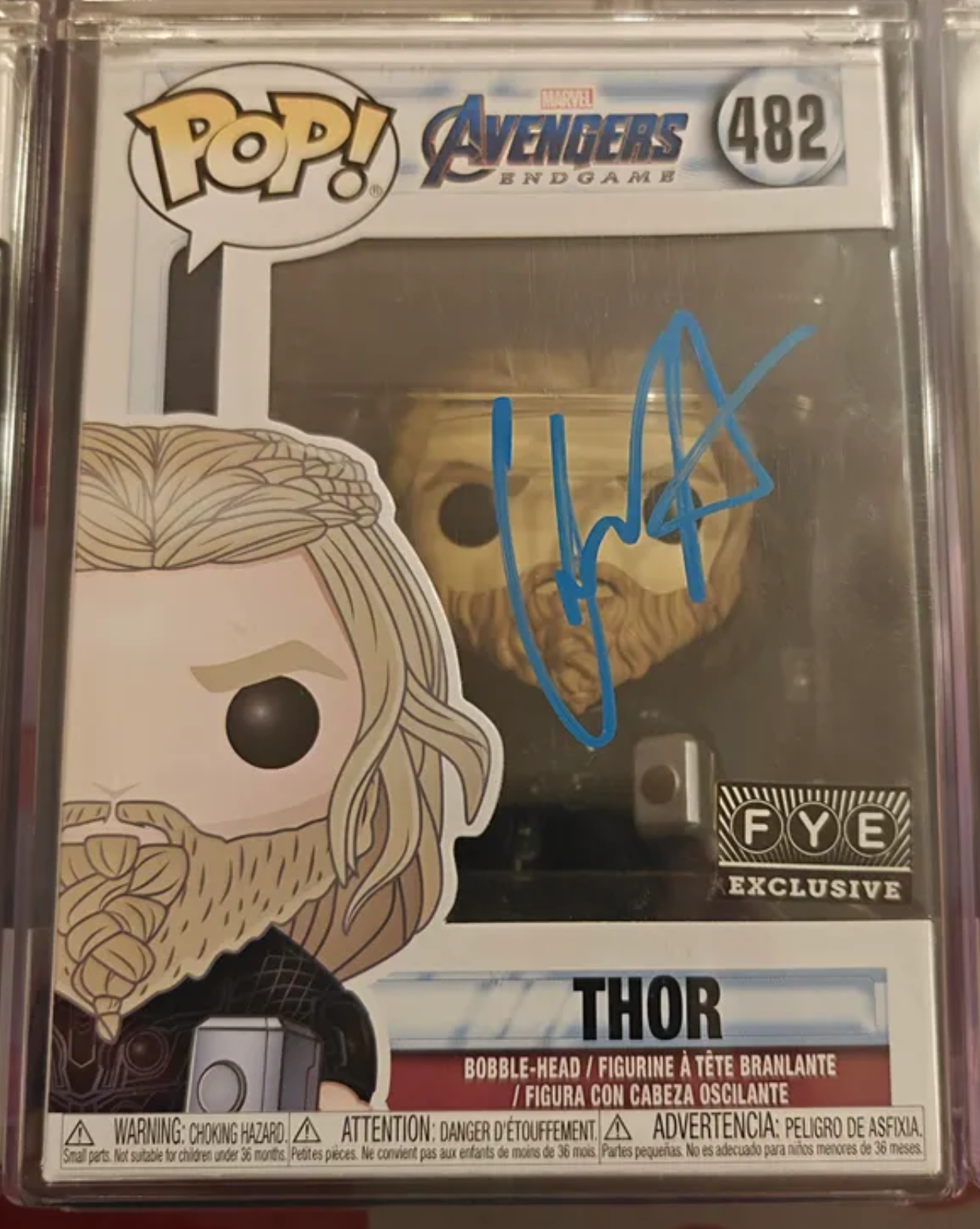 6x Downey Jr Brolin Hemsworth Evans + 2 Signed Marvel Avengers Endgame Funko Pop Set