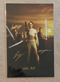 Portman, Jackson, Mcgregor, Christensen 4x Signed 11x17 Star Wars Attack of the Clones Photo