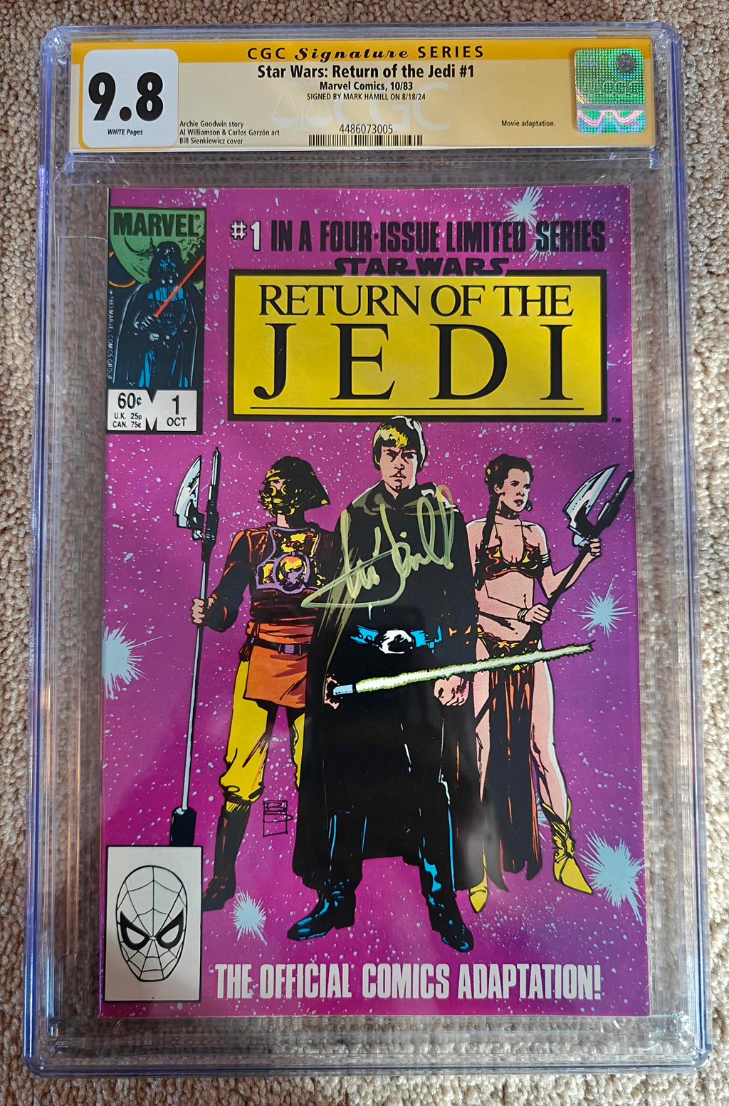 Mark Hamill Signed Star Wars: Return of the Jedi #1 (1983) – CGC 9.8 Signature Series | Ultra-Rare High-Grade Comic