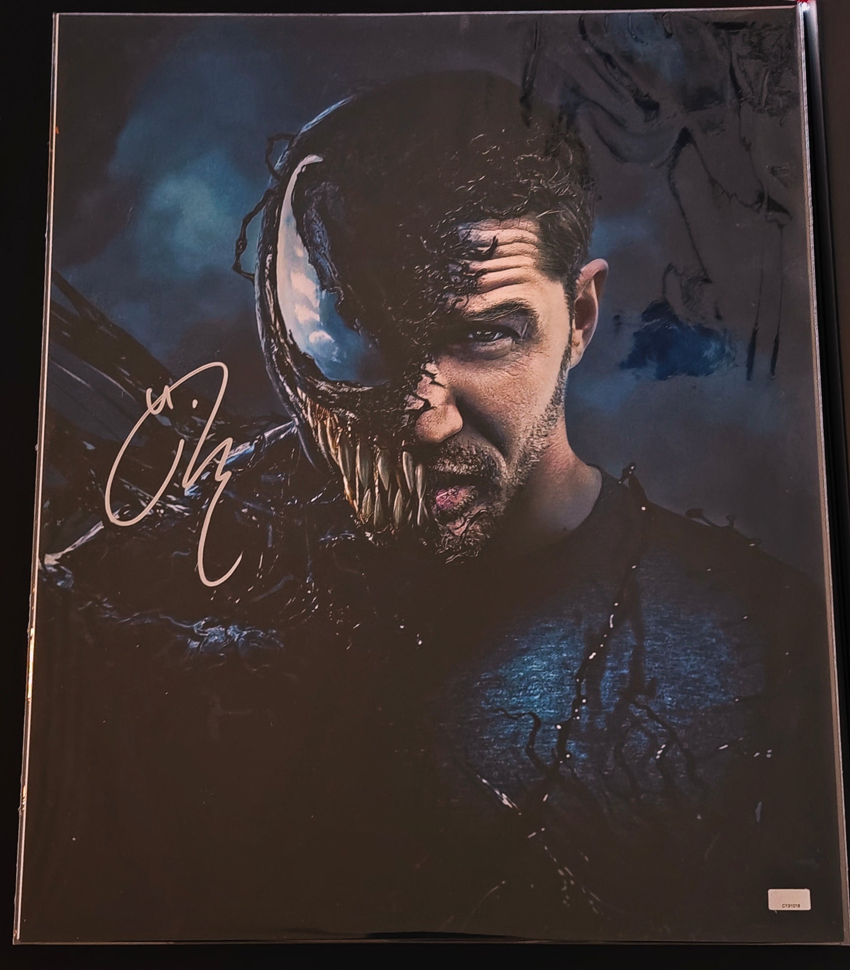 Tom Hardy Signed 16x20 Photo as Eddie Brock (Venom) from Marvel's Venom