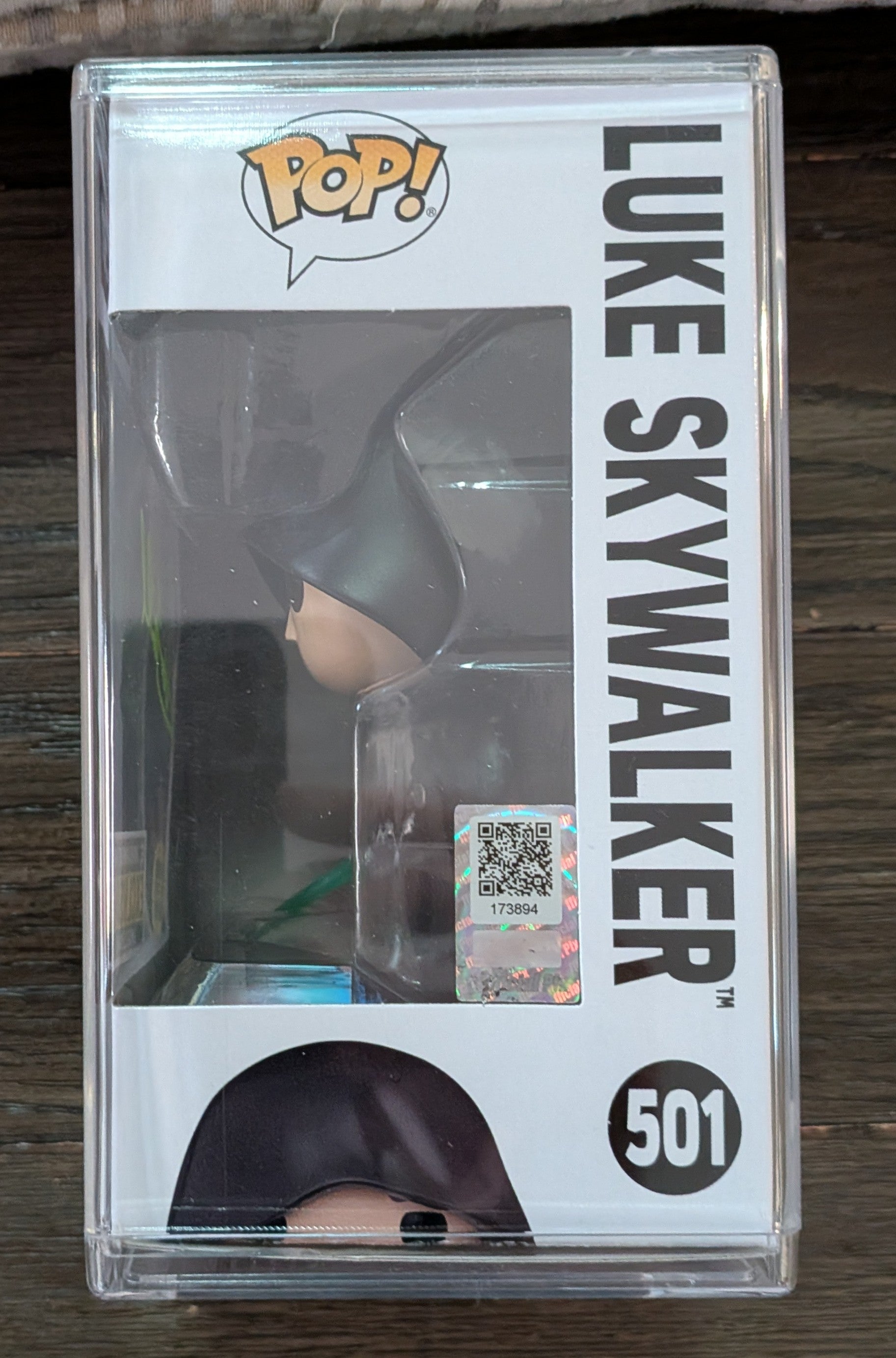 Mark Hamill Signed Luke Skywalker Funko Pop #501 – Entertainment Earth Exclusive (Glow-in-the-Dark)