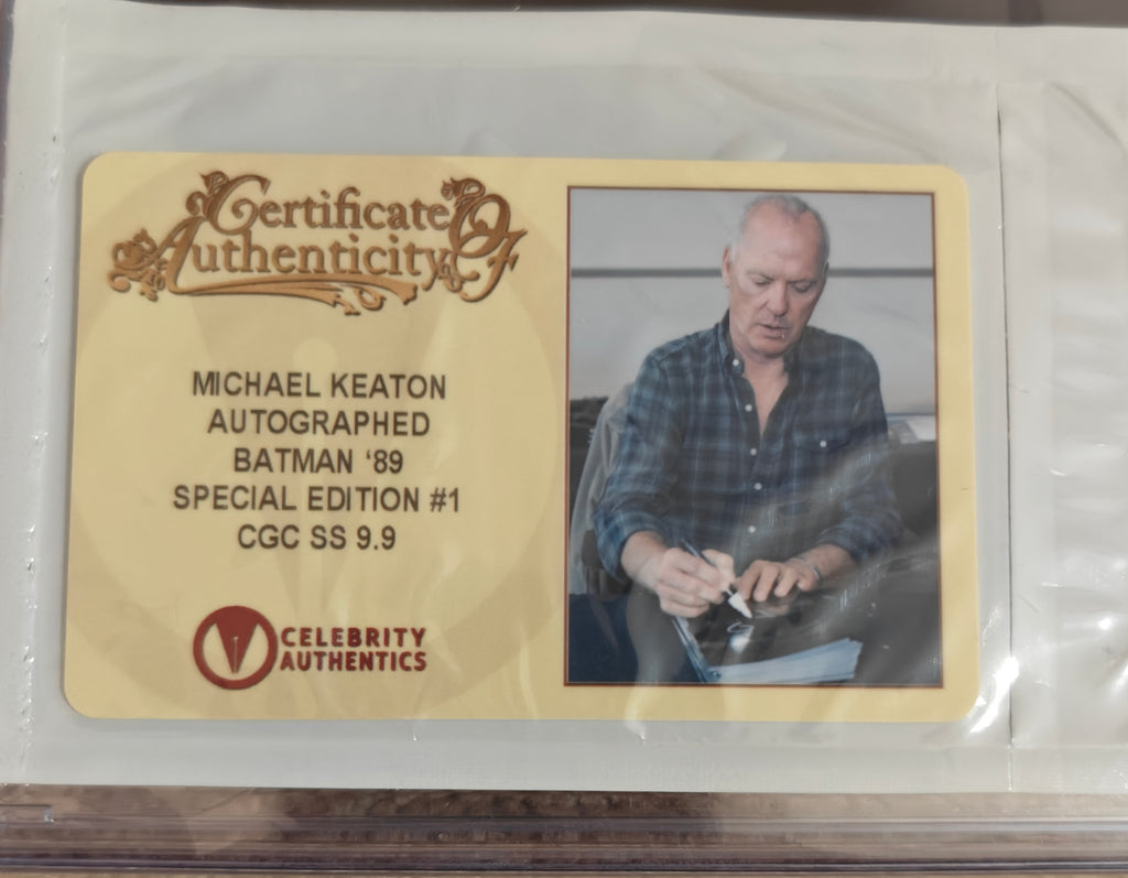 Michael Keaton Signed CGC 9.9 Signature Series Batman ’89 Special Edition #1 (2023) Spectral Comics - Only 15 Worldwide
