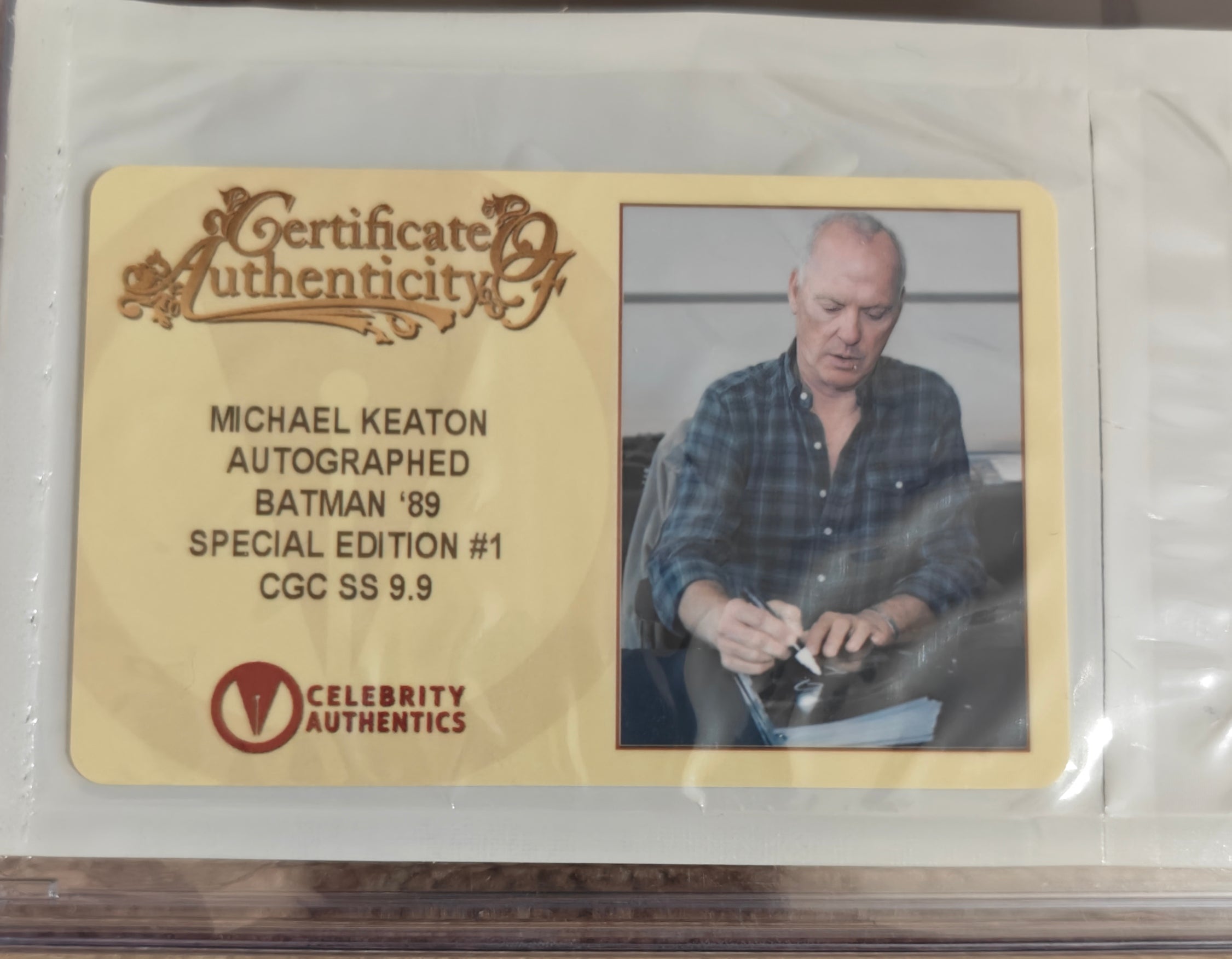 Michael Keaton Signed CGC 9.9 Signature Series Batman ’89 Special Edition #1 (2023) Spectral Comics Edition C