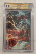 Michael Keaton, Ezra Miller, Sasha Calle Signed 2023 Batman #136 Lee Bermejo The Flash Movie Variant Cover CGC SS 9.8
