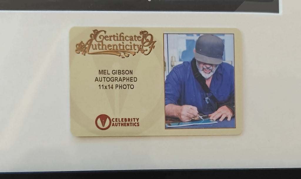 Mel Gibson and Danny Glover Signed 11x14 Lethal Weapon Movie Photo in 16x20 Gallery-Grade Frame