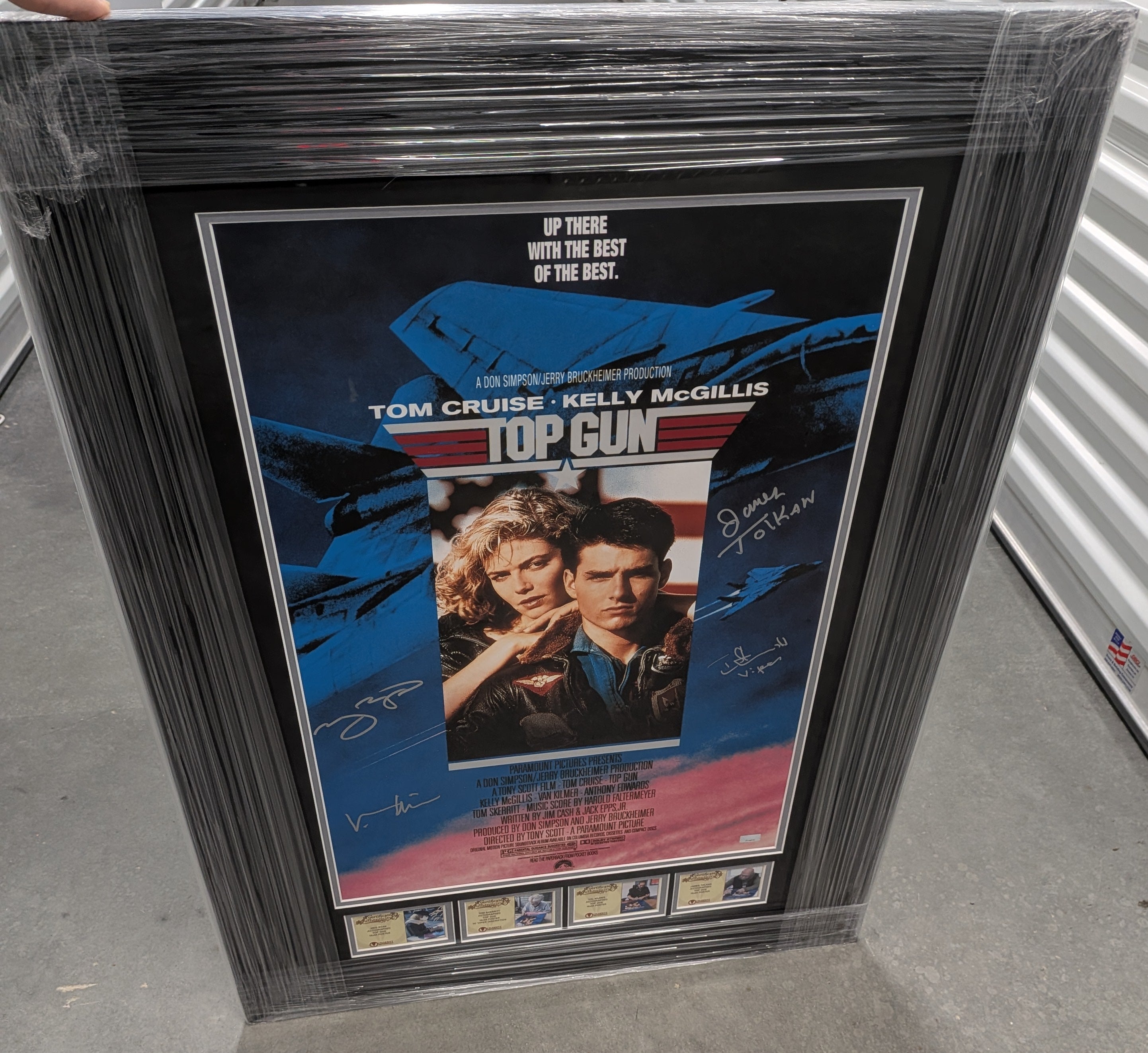 Kilmer, Ryan +2 Top Gun (1986) Multi-Cast Signed Framed Poster – Celebrity Authentics