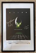 Sigourney Weaver and Tom Skerritt Signed 16x24 Alien Poster in 20x30 Standard Frame