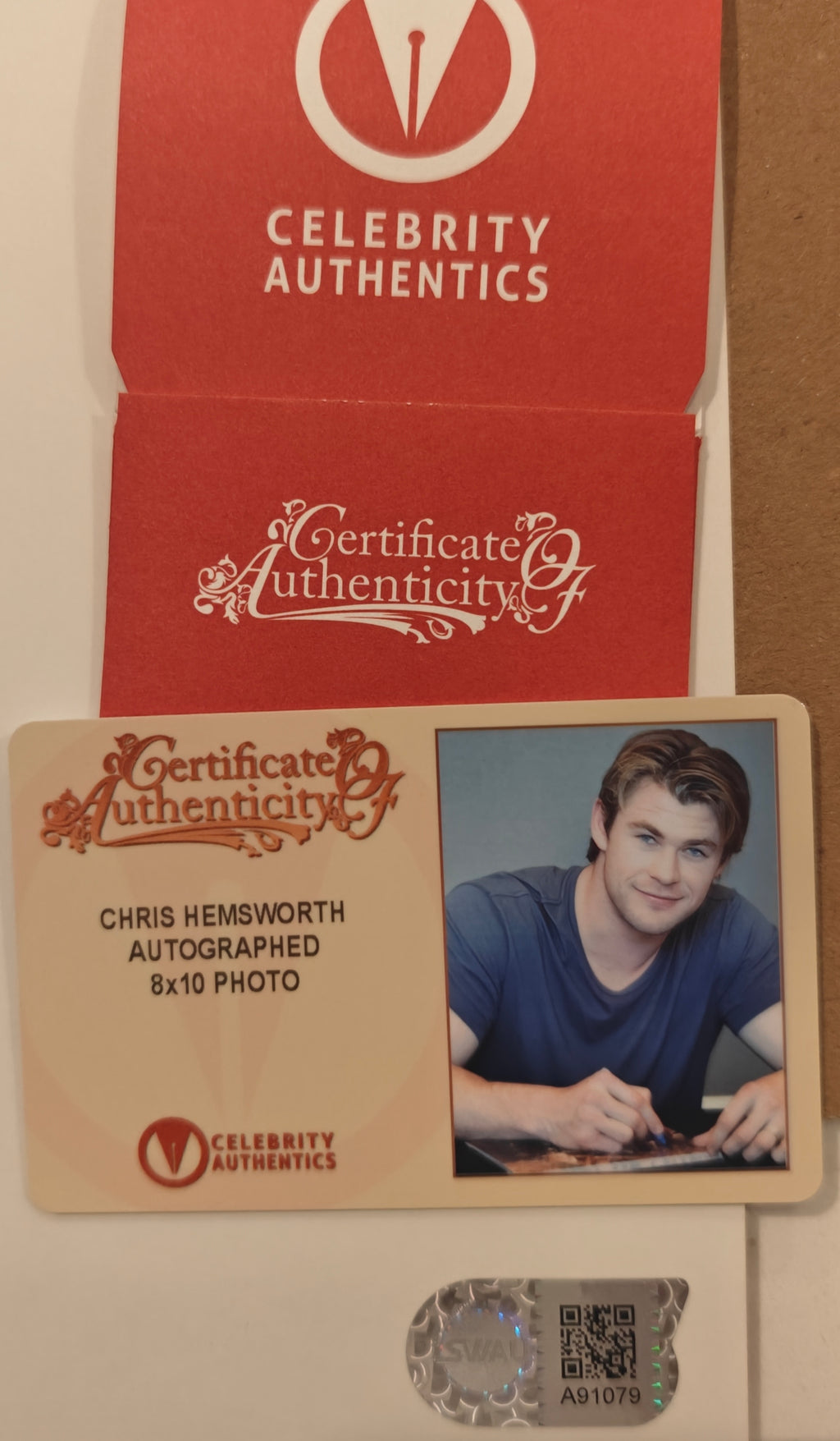 Anthony Hopkins & Chris Hemsworth Dual-Signed 8x10 Photo from Marvel's Thor (2011)