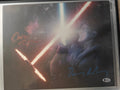Daisy Ridley & Adam Driver Signed Kylo Ren vs. Rey 11x14 Star Wars Photo