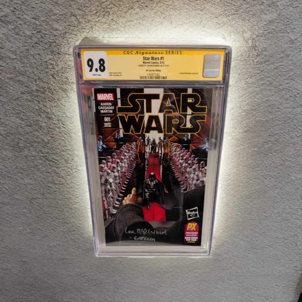 Ian McDiarmid Signed CGC 9.8 Signature Series Star Wars #1 (2015) – NY Toy Fair Edition