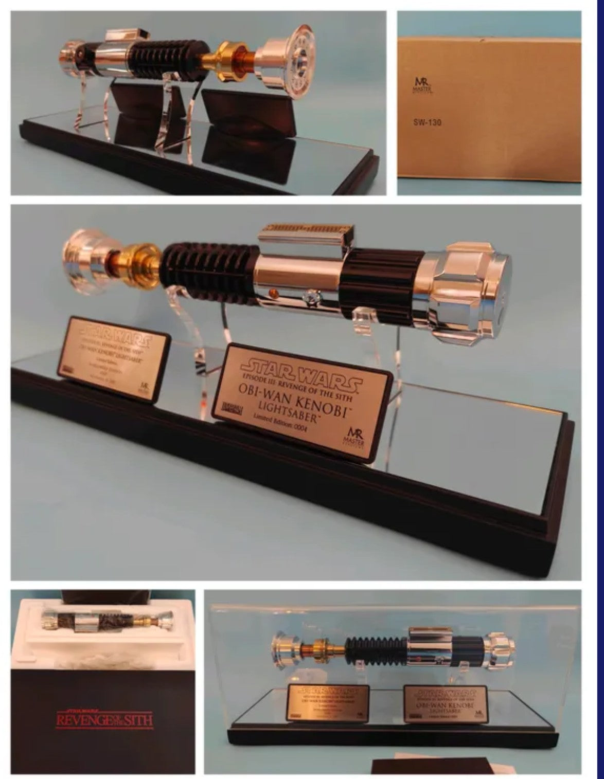 Master Replicas Star Wars Obi-Wan Lightsaber Revenge of the Sith SW-130 Limited Edition
