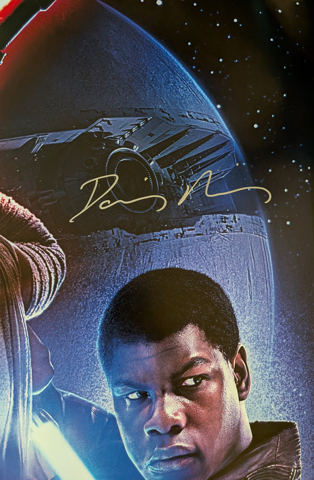 Hamill, Mayhew, Ridley, Driver, Daniels +16 Cast Signed Star Wars The Force Awakens 27x40 Poster