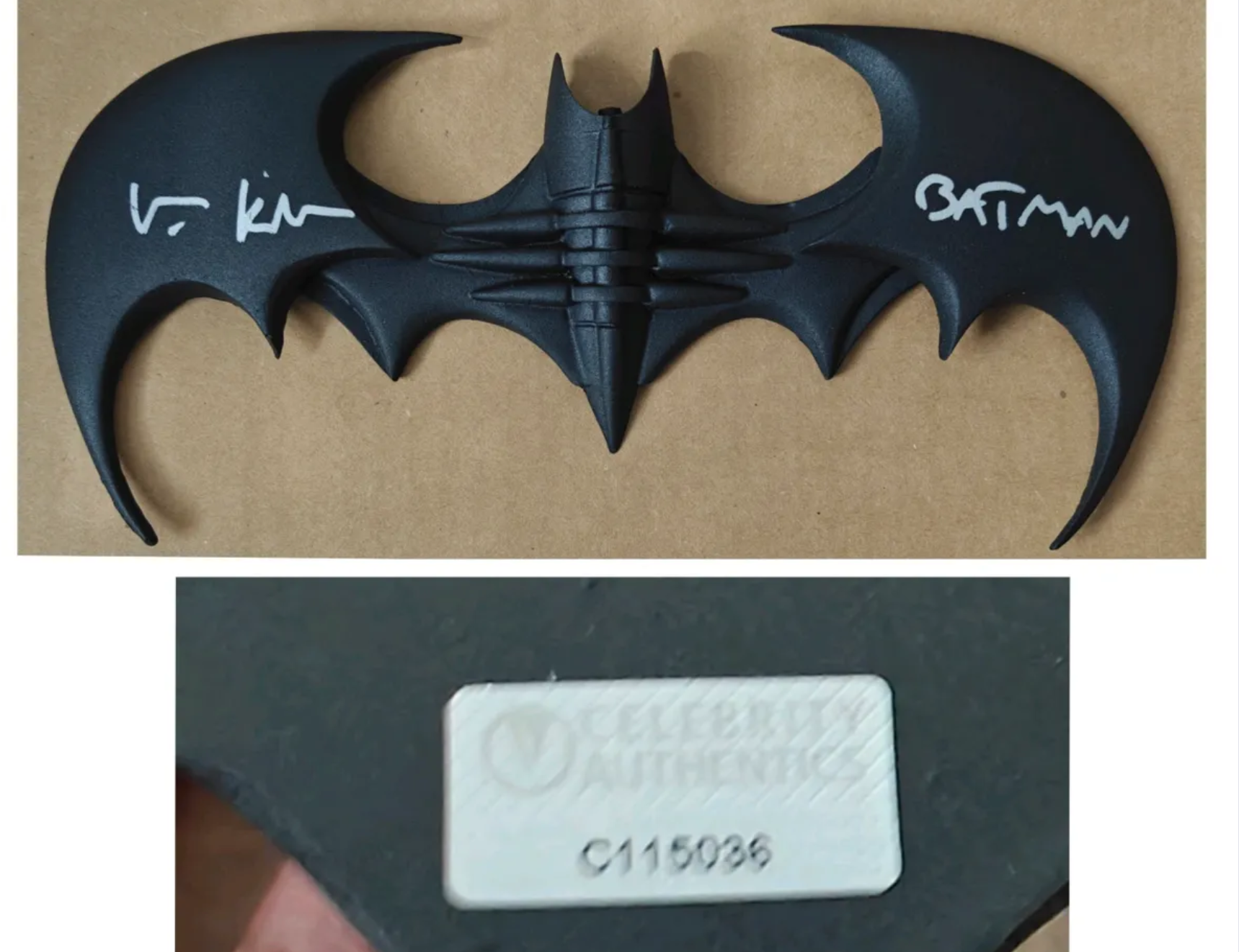 Batman: Legendary Batarang Autographed Prop Replica Collection — 1:1 Scale — Celebrity Authentics Certified