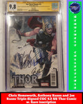 Chris Hemsworth, Anthony Russo, and Joe Russo Triple-Signed Marvel Comics Thor: God of Thunder #25 CGC Signature Series 9.8 w. Quote Inscription