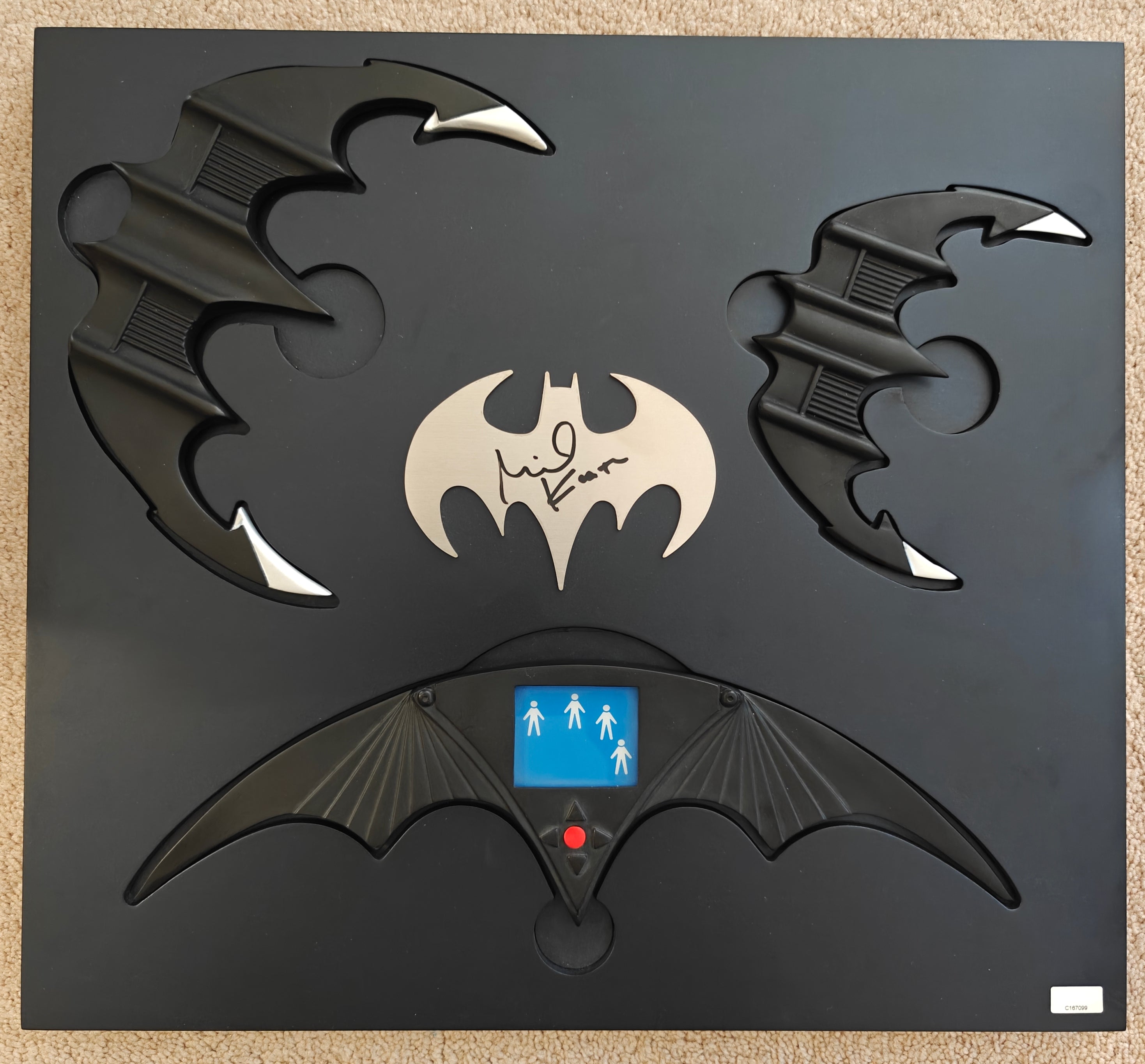 Michael Keaton Signed Limited Edition HCG DC Licensed Batman & Batman Returns Batarang Set - Only 3 Signed