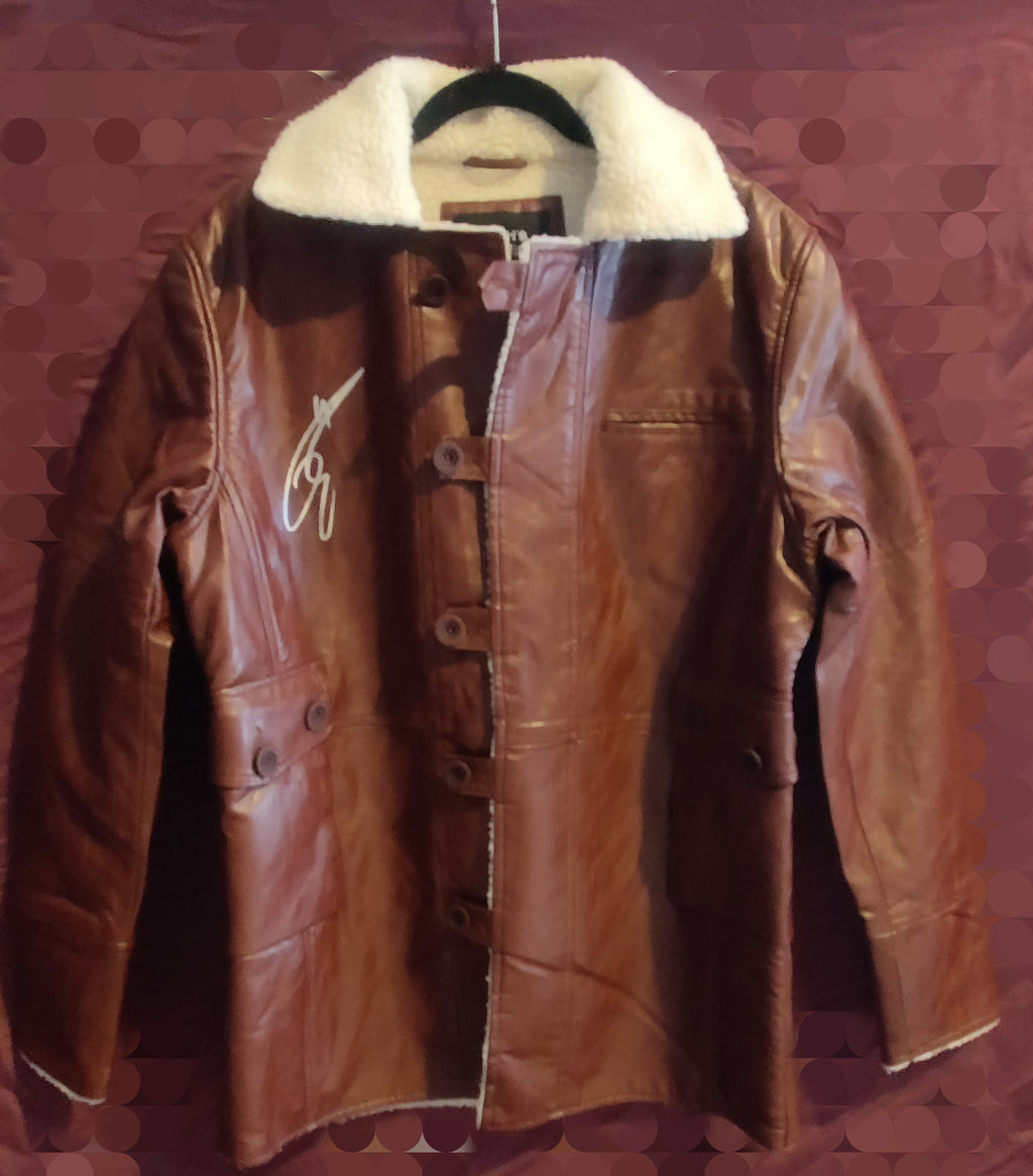 Tom Hardy Signed Bane Leather Jacket Replica from Batman: The Dark Knight Rises