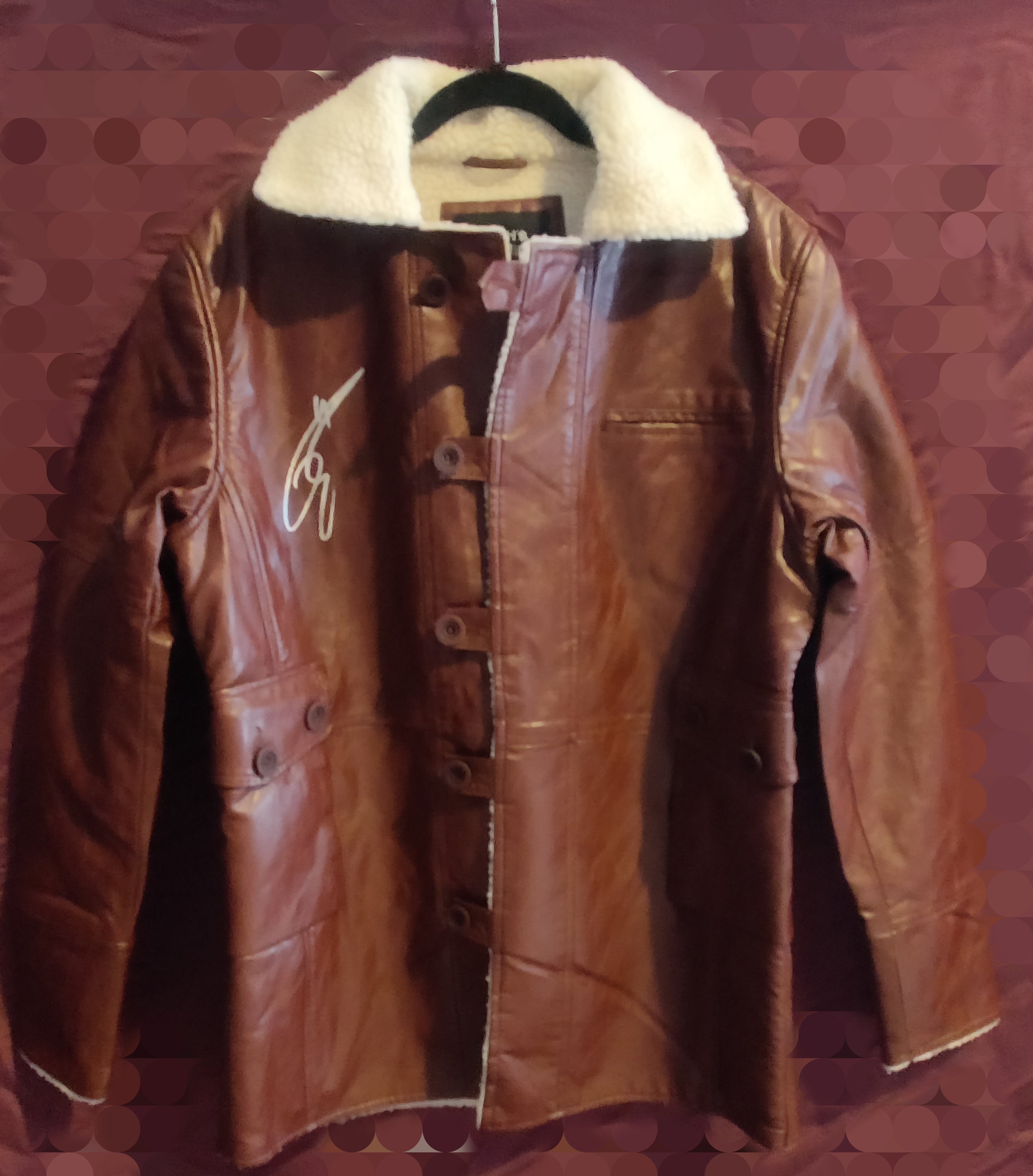Tom Hardy Signed Bane Leather Jacket Replica from Batman: The Dark Knight Rises