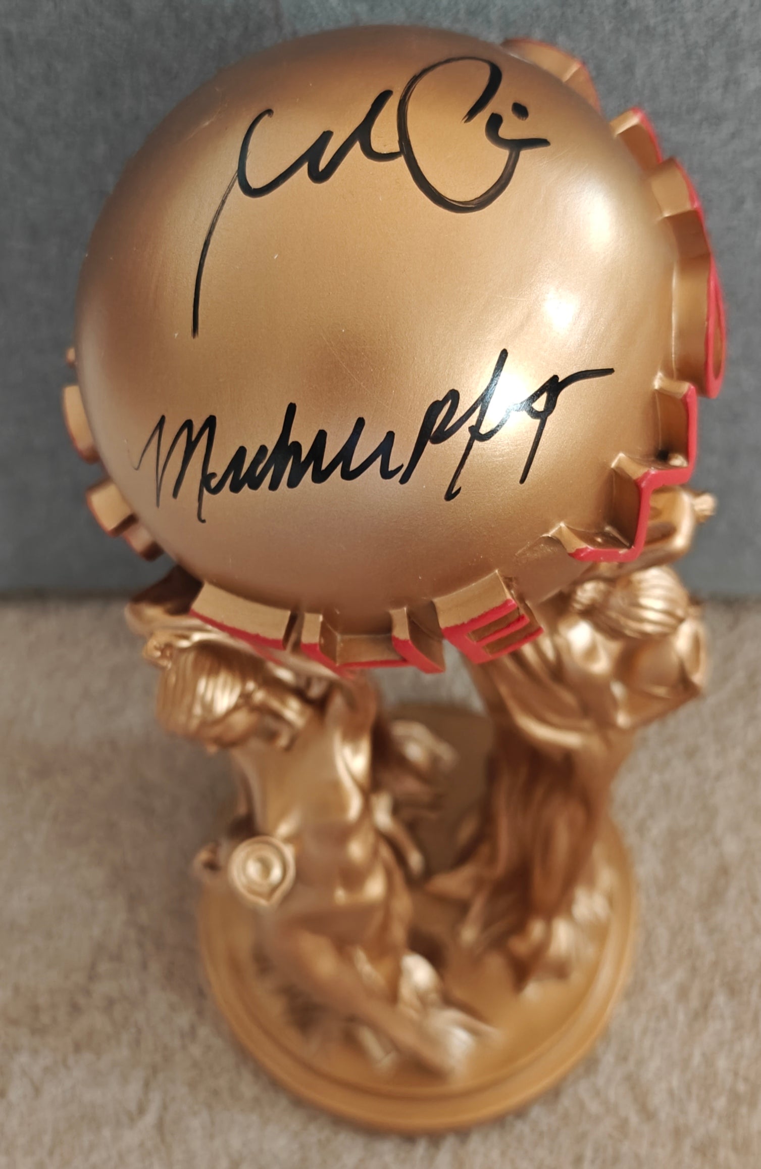 Pacino & Pfeiffer Dual-Signed Scarface "The World is Yours" Bronze Scaled Statue