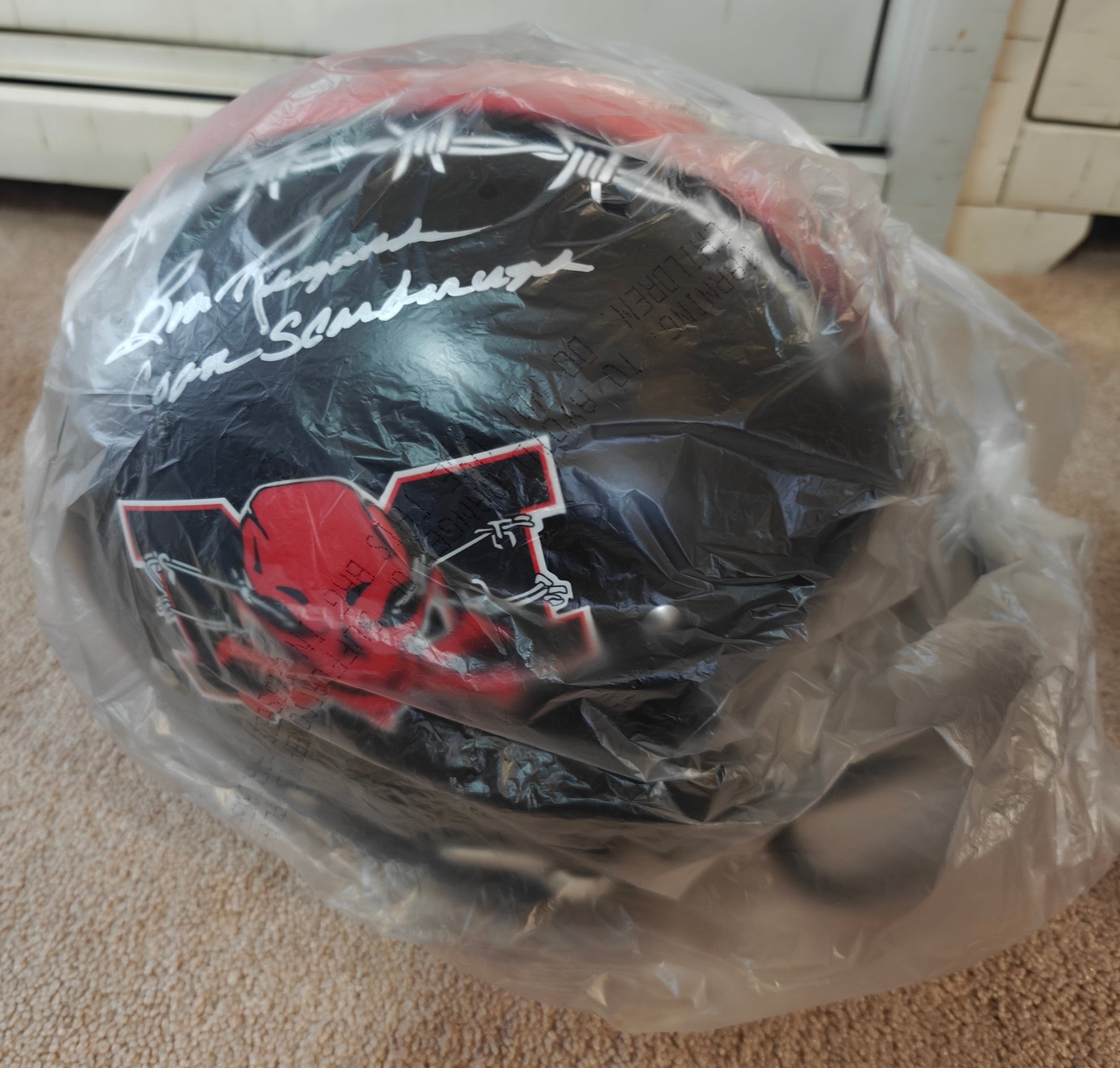 Burt Reynolds Signed & Inscripted 1:1 Football Game Helmet Replica from The Longest Yard